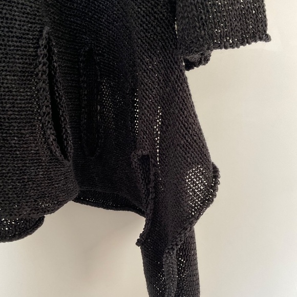 Joseph Ribkoff black oversized sweater top S/M - Picture 2 of 7